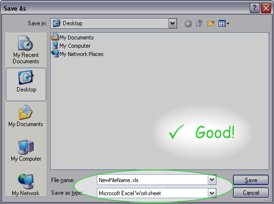 Save As Excel