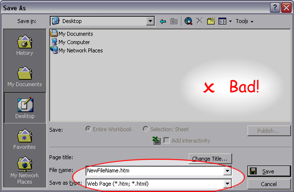Save As Web Page